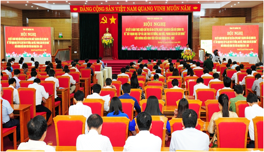 Toàn cảnh Hội nghị sơ kết 5 năm thực hiện Chỉ thị 05-CT/TW của Đảng bộ tỉnh Quảng Trị