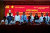 Lãnh đạo tỉnh Quảng Trị và Ngân hàng Agribank Việt Nam chứng kiến lễ ký biên bản bàn giao và tiếp nhận tổ chức đảng và đảng viên- Ảnh: N.V